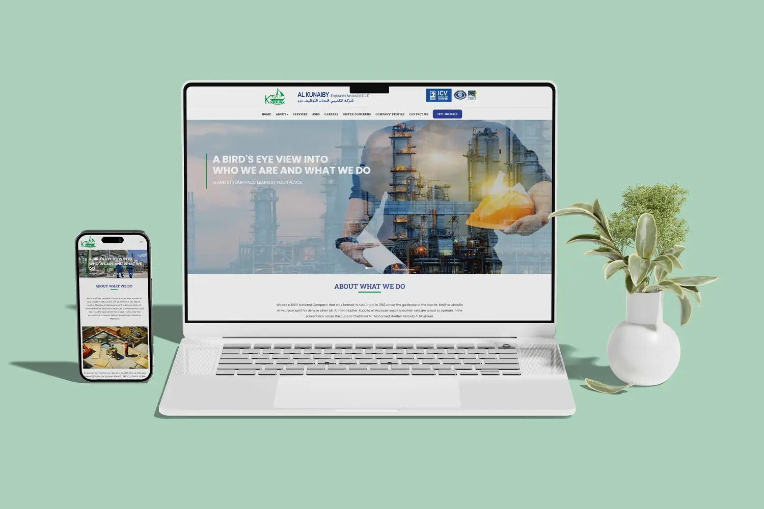 oil and gas company web development