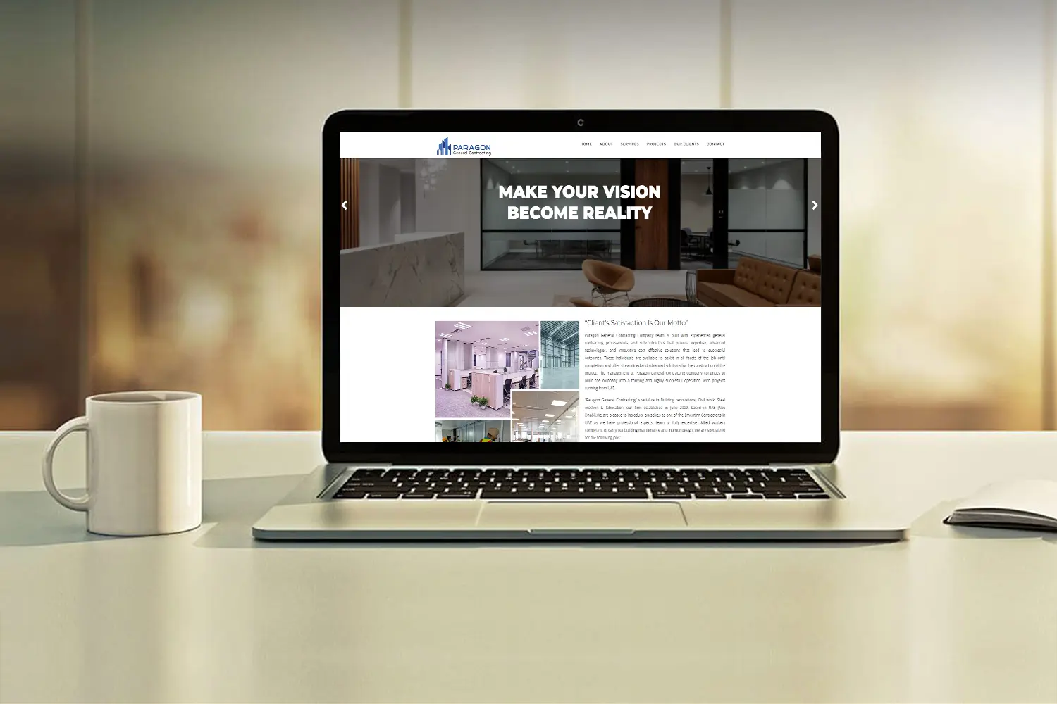construction company web development agency