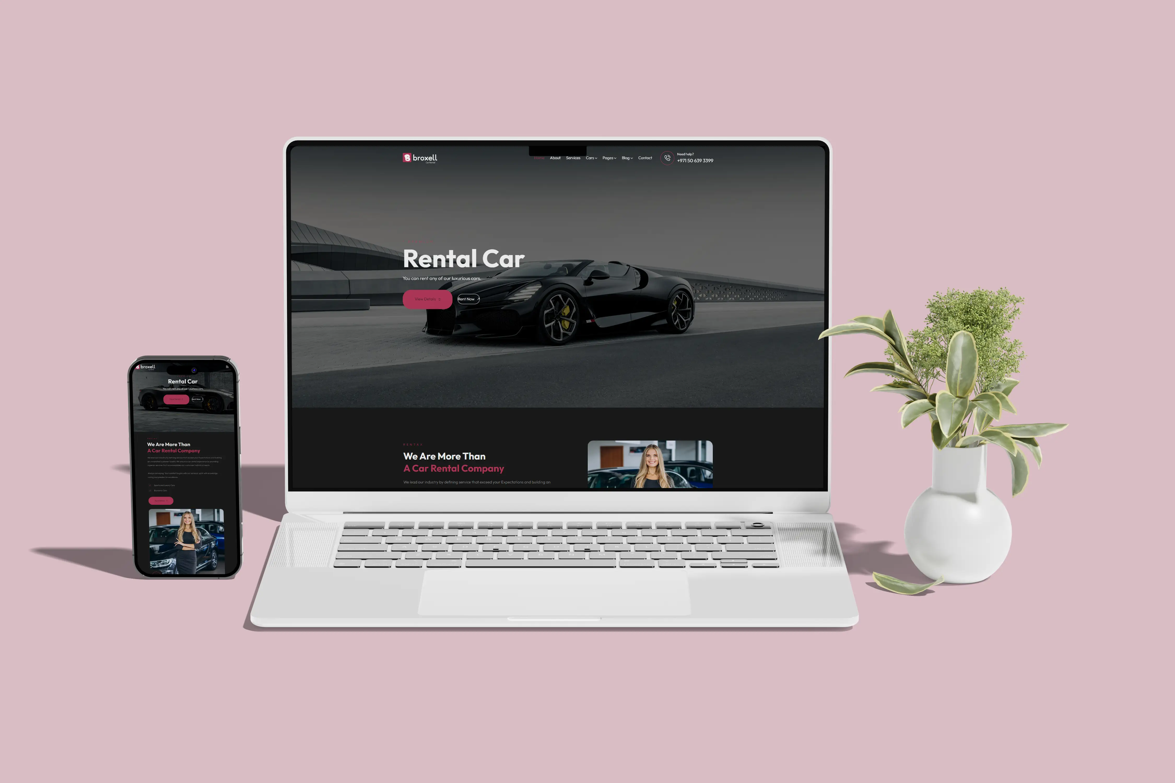 rent a car web development